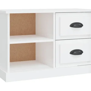 Móvel para TV 73x35,5x47,5 cm derivados madeira branco reluzente