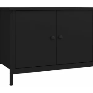 Móvel para TV com portas 60x35x45 cm derivados de madeira preto