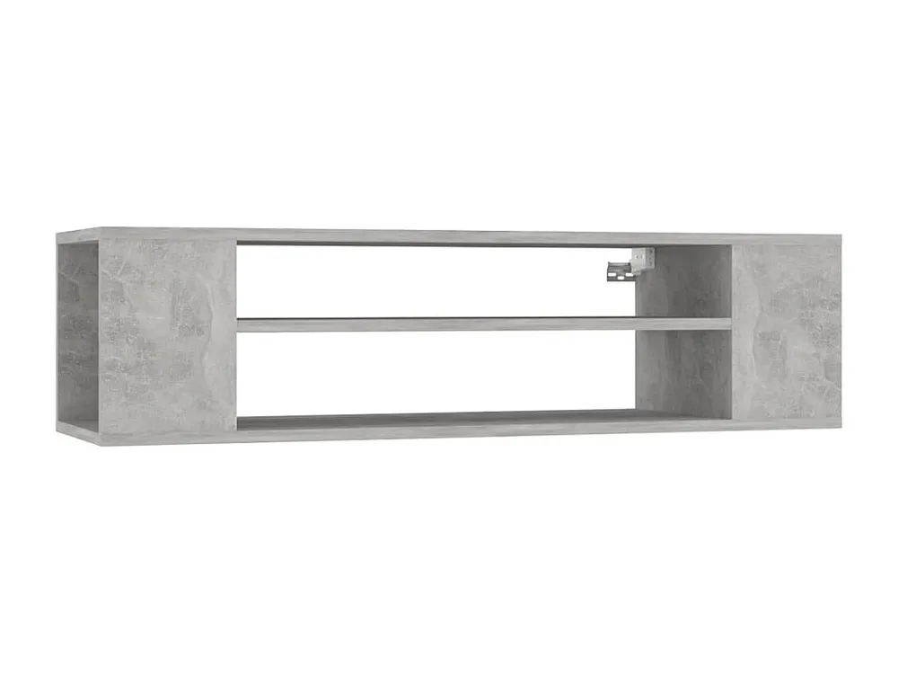 Móvel de TV para parede 100x30x26,5 cm contrapl. cinza cimento