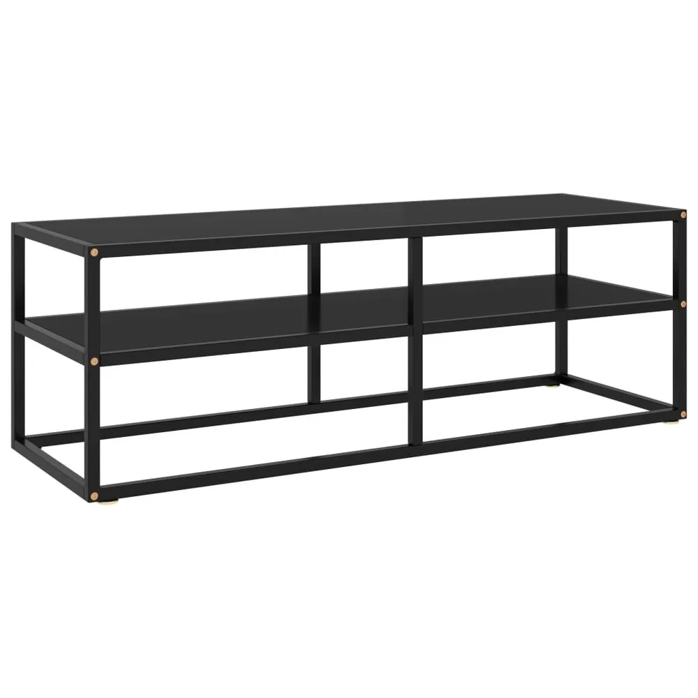 Poltrona Reclinável Móvel de TV 120x40x40 cm vidro preto