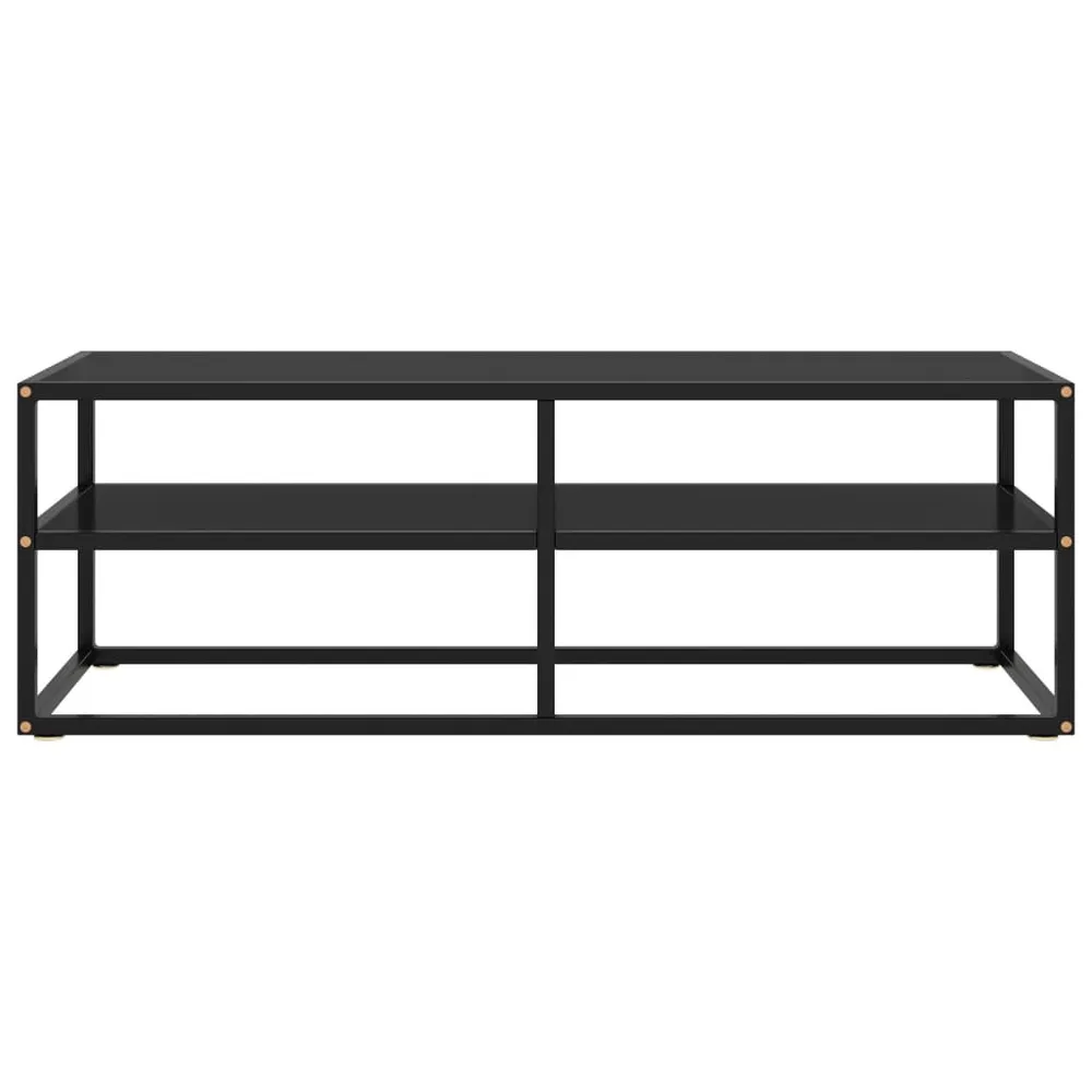 Poltrona Reclinável Móvel de TV 120x40x40 cm vidro preto