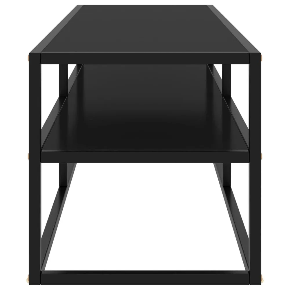 Poltrona Reclinável Móvel de TV 120x40x40 cm vidro preto