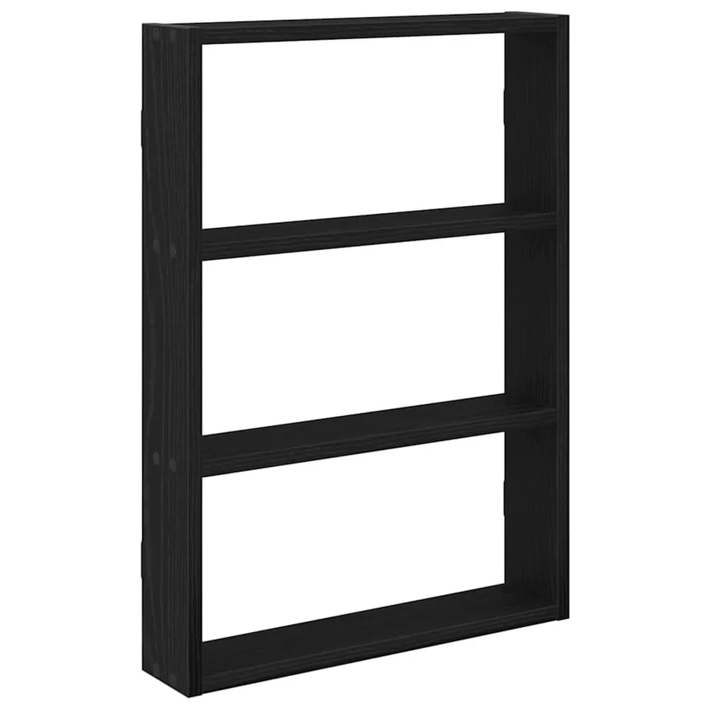 Prateleira de parede 43x9x60 cm derivados de madeira preto