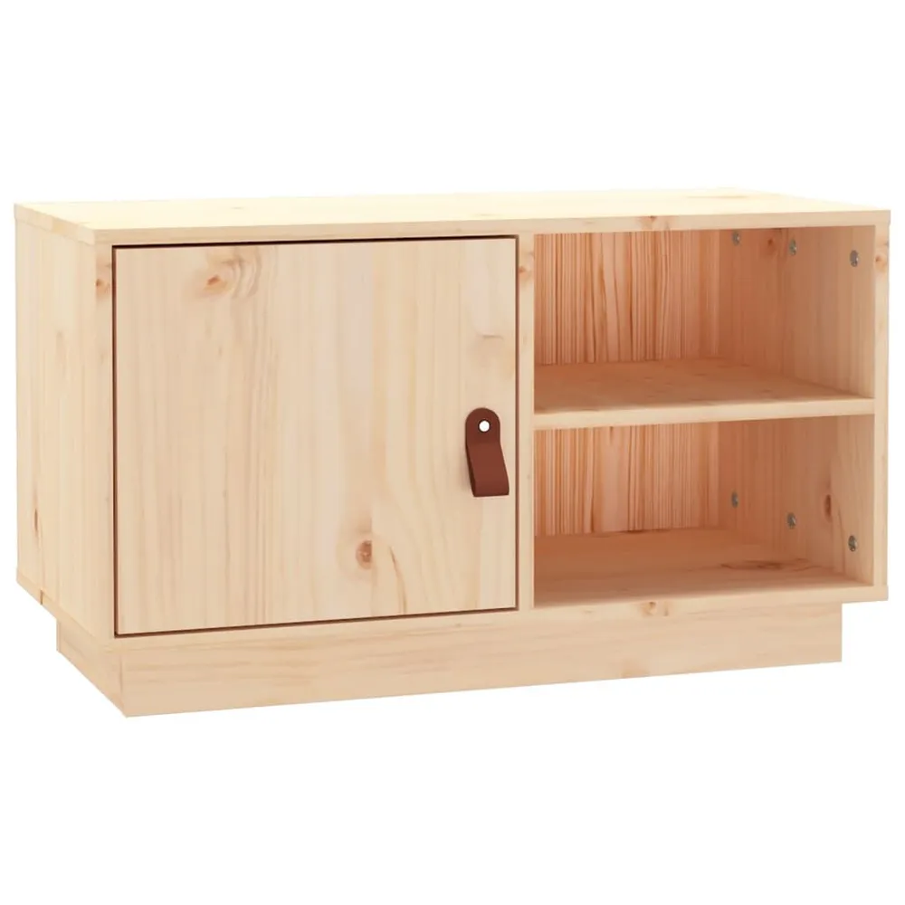Rack para Eletrônicos Móvel de TV 70x34x40 cm madeira de pinho maciç