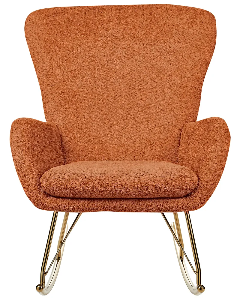 Rocking Chair ANASET Boucle Tangerina