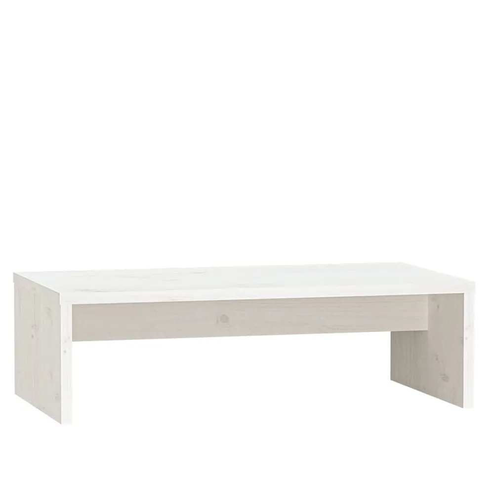 Suporte para monitor 50x27x15 cm pinho maciço branco