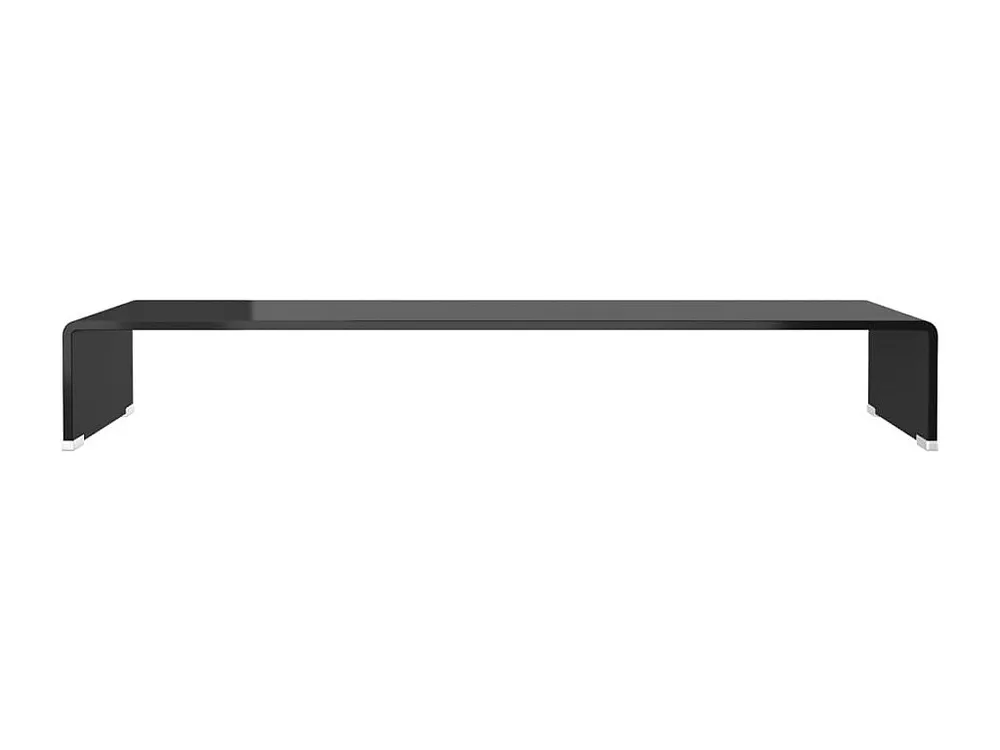Suporte de TV/monitores em vidro preto 90x30x13 cm