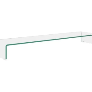 Suporte de TV/monitores em vidro transparente 120x30x13 cm