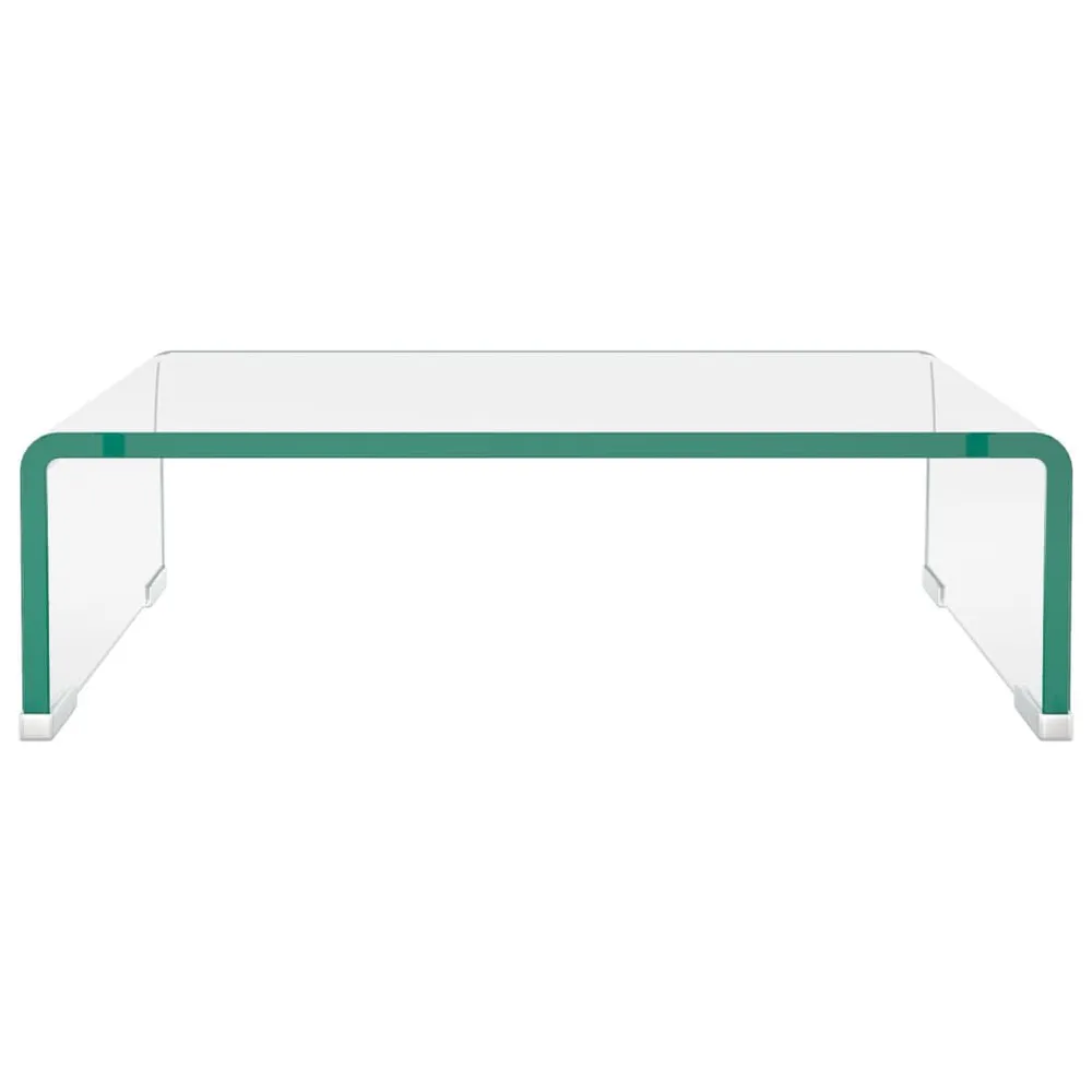 Suporte de TV/monitores em vidro transparente 40x25x11 cm