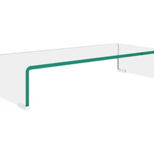Suporte de TV/monitores em vidro transparente 60x25x11 cm