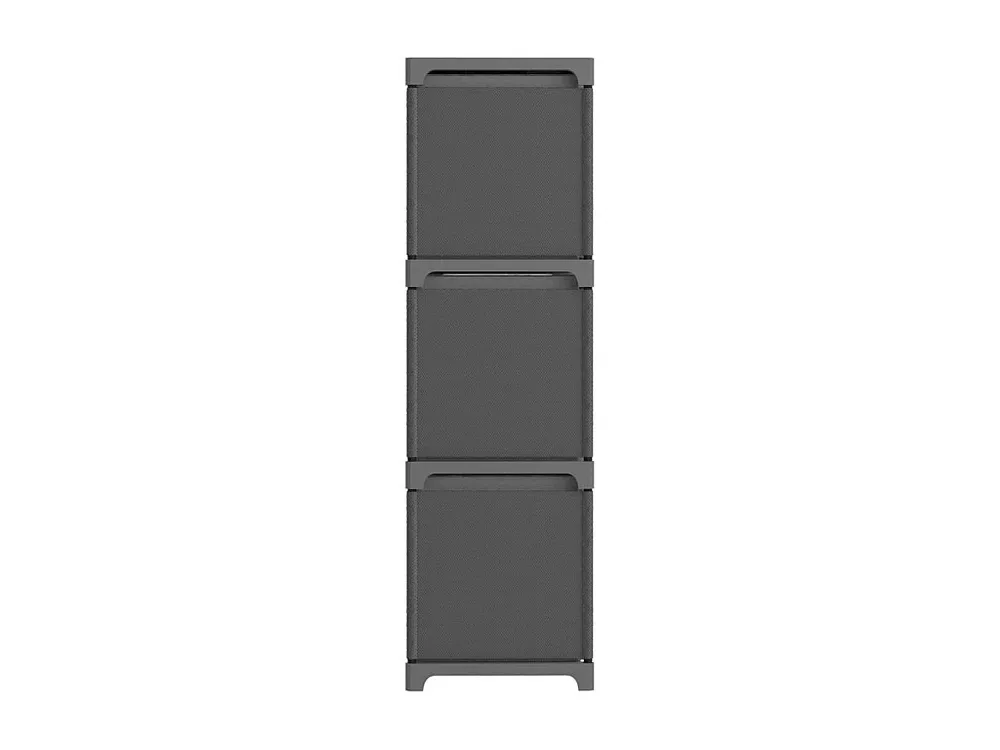 Unid. prateleiras 9 cubos com caixas 103x30x107,5cm tecido cinza