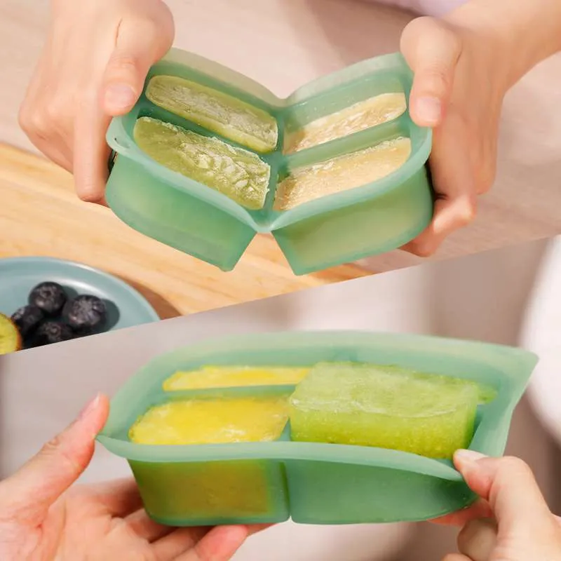 Haakaa Easy-Freeze Bandeja - 8 Compartimentos - Blush