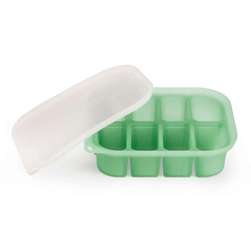 Haakaa Easy-Freeze Bandeja - 8 Compartimentos - Verde Ervilha