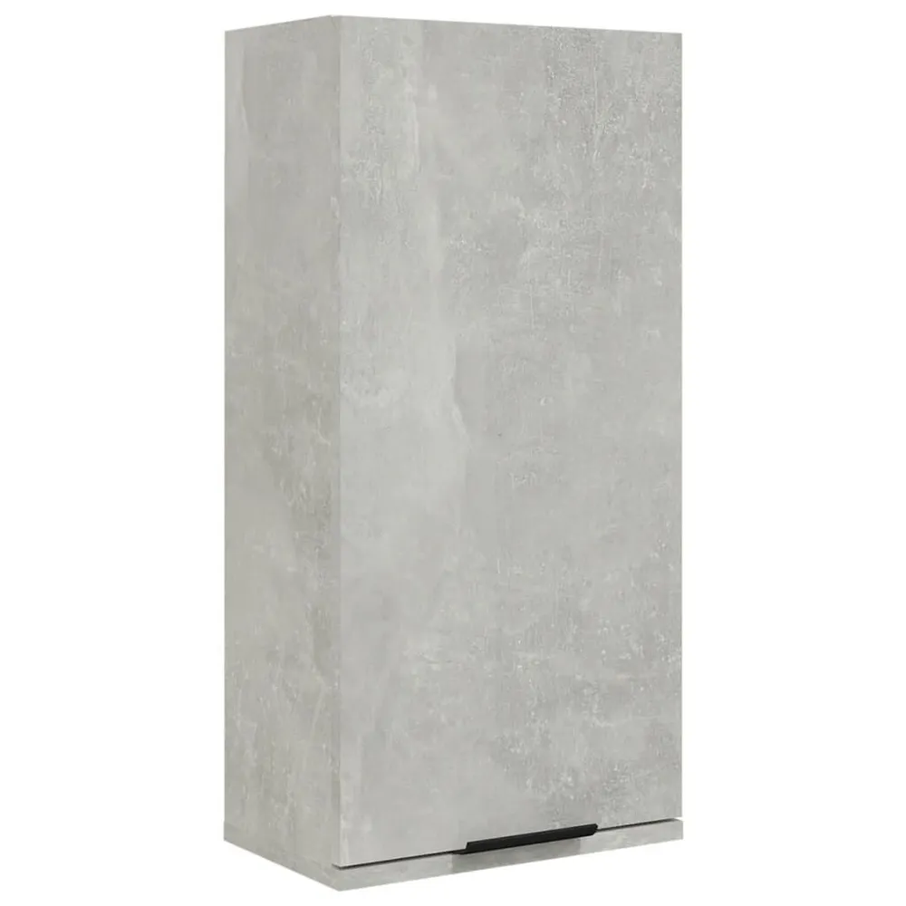 Armário de parede casa de banho 32x20x67 cm cinza cimento