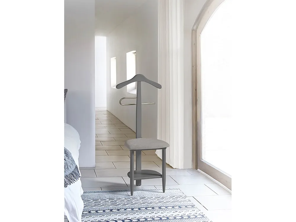 Cabide - A105cm x L45cm x F41cm - faia maciç cinza - Sedie
