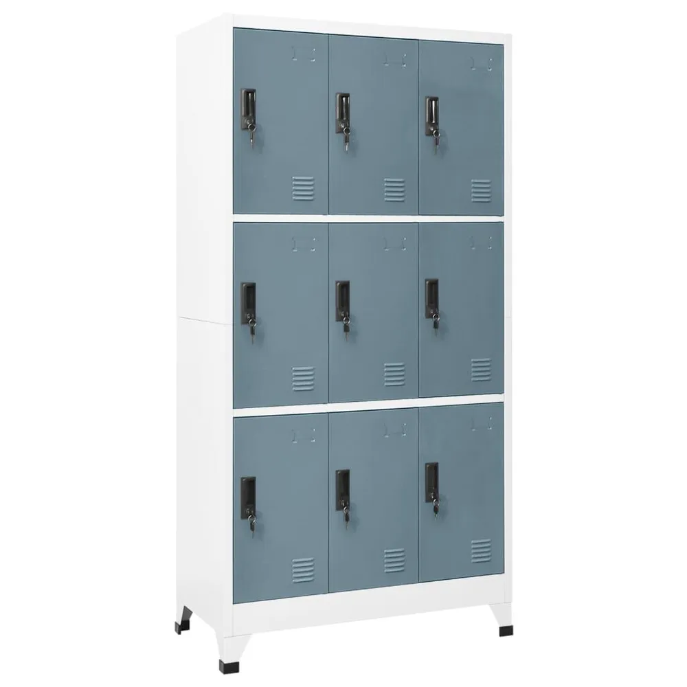 Cacifo ço 90x45x180 cm cinza-claro e cinza-escuro