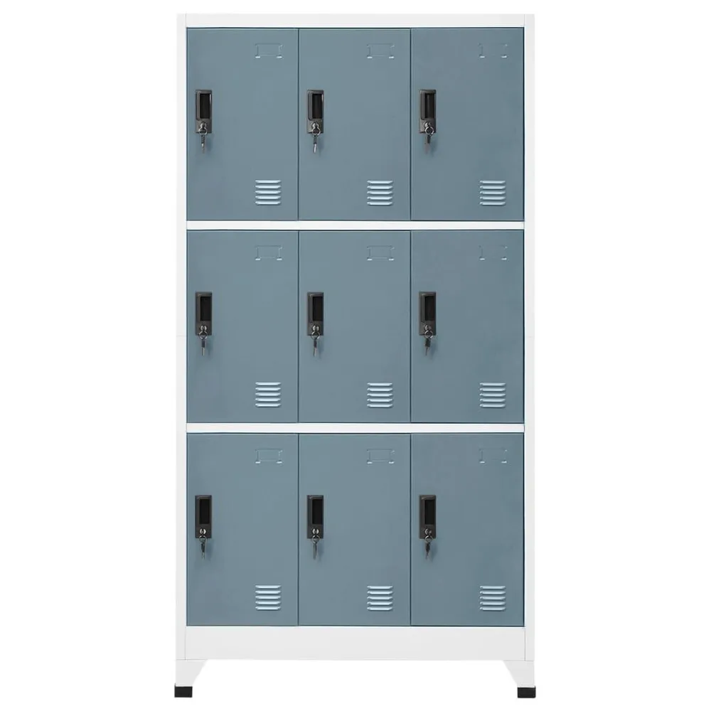 Cacifo ço 90x45x180 cm cinza-claro e cinza-escuro