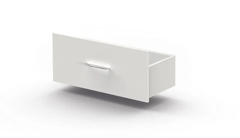 Gavetas Kerkmann, 1 OH, Artline, L 750 x P 330 x 340 mm, branco, 13736110