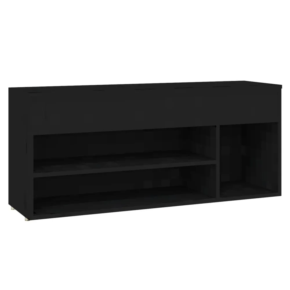 Banco sapateira 105x30x45 cm derivados de madeira preto
