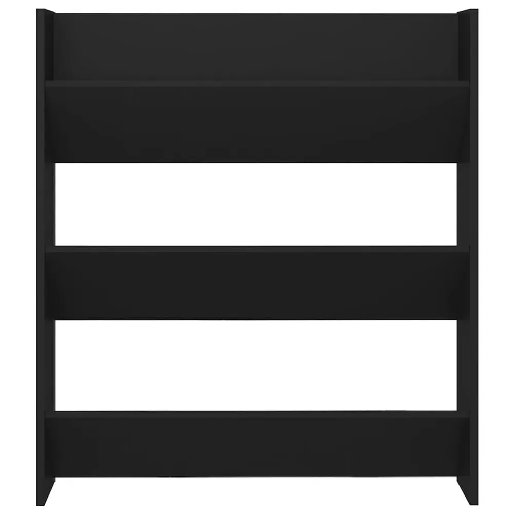 Sapateira de parede 80x18x90 cm derivados de madeira preto
