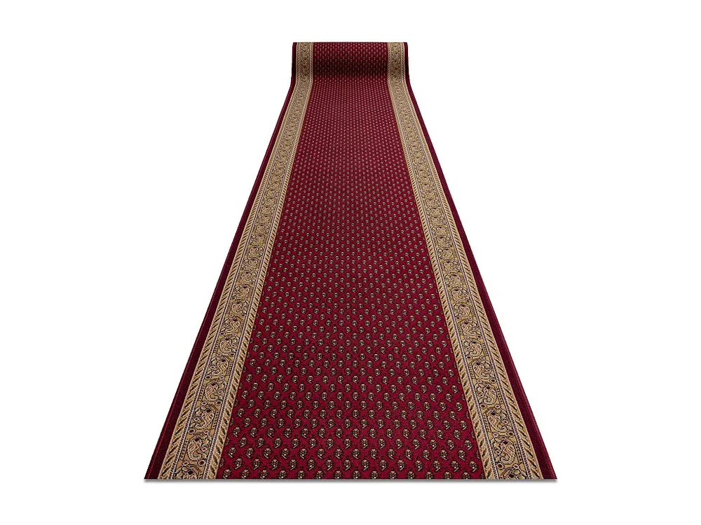 Forro de Mesa Retangular PASSADEIRA BASE ANTIDESLIZANTE INCA bordô 80x490 cm