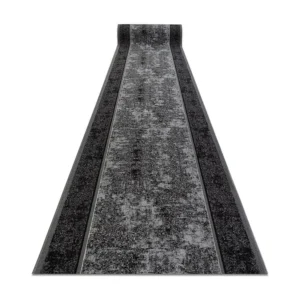 Tapete de Fibra Natural Passadeira antiderrapante STARK cinzento 100x550 cm