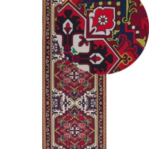Tapete vermelho 70 x 200 cm COLACHEL Base em Borracha Natural