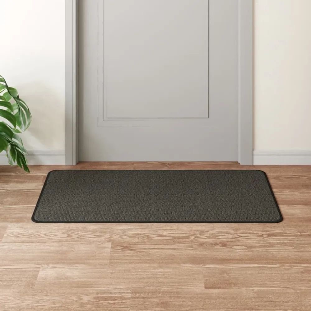 Tapete/passadeira 50x100 cm aspeto sisal antracite Feito à Mão