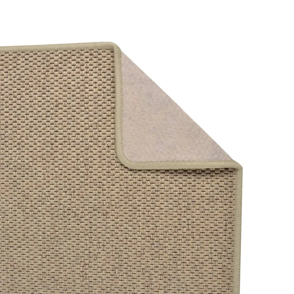 Tapete/passadeira 50x100 cm aspeto sisal cor areia Feito à Mão