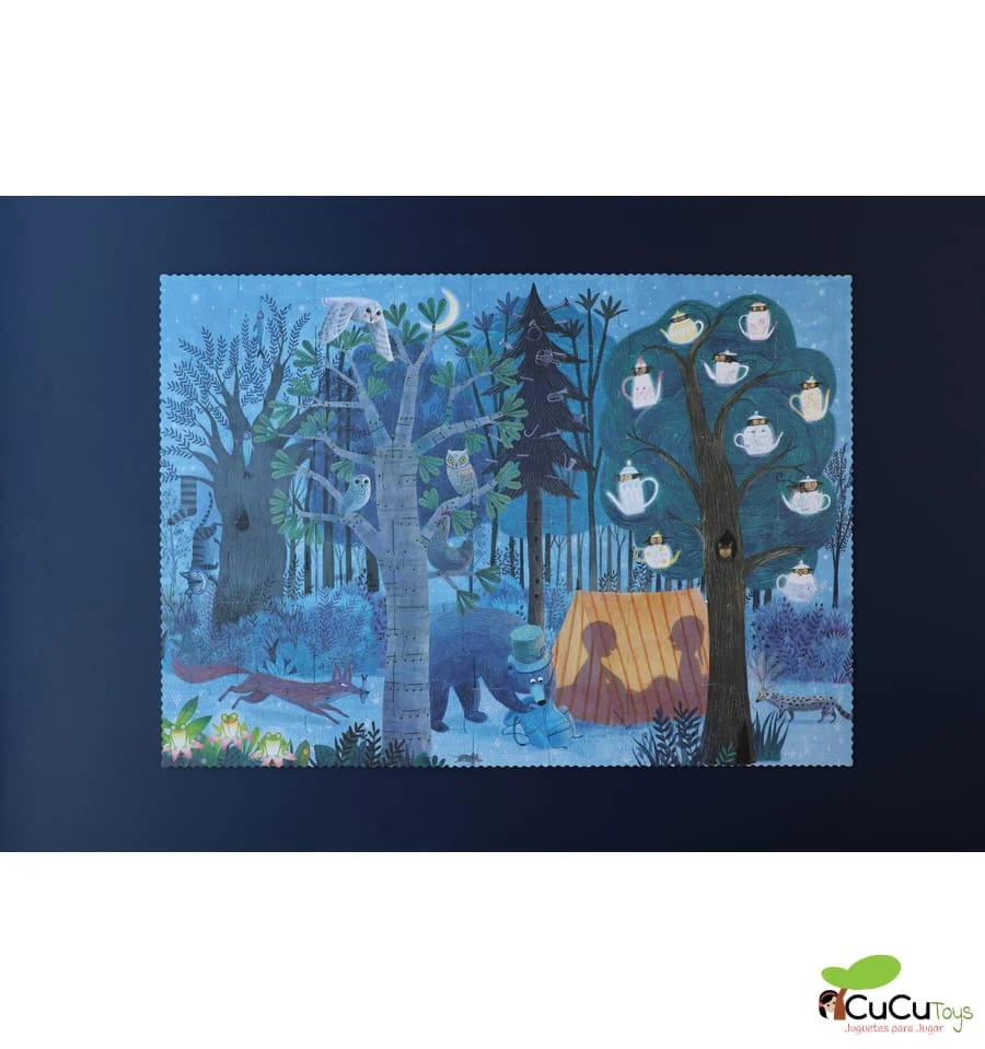 Night & Day Forest, 54-piece invertível puzzle