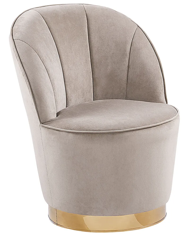 Fecho Magnético Poltrona ALBY Veludo Creme
