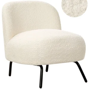 Peç de Reposição Original Poltrona KUMLA Bouclé Branco creme
