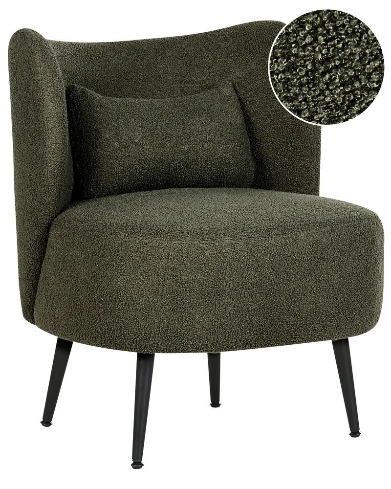 Peç de Reposição Original Poltrona OTSBY Bouclé Verde turvo