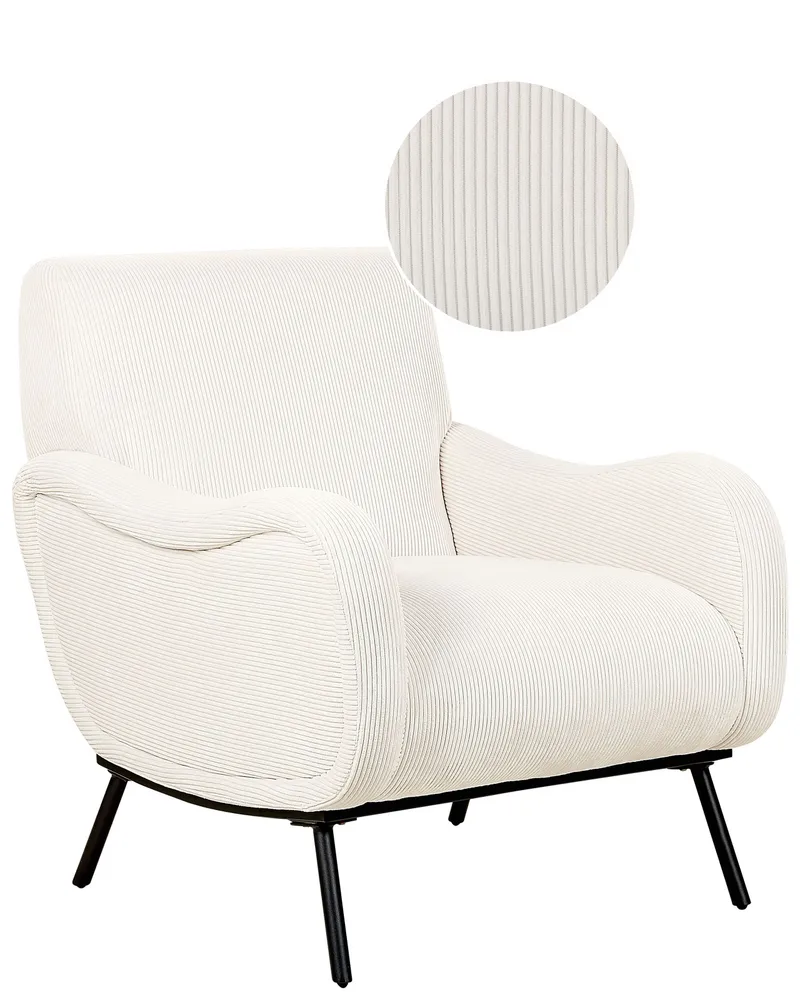 Poltrona ALMIND Bombazine Creme Diâmetro 10 mm