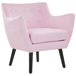 Poltrona DRAMMEN Tecido Rosa para Portas de Armário