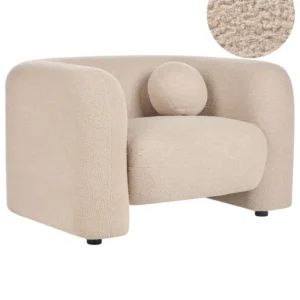 Revestimento Premium Poltrona LEIREN Bouclé Creme