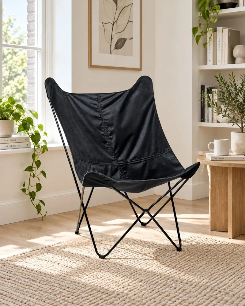 Revestimento Premium Poltrona NYBRO Veludo Preto
