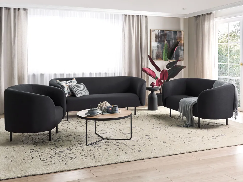Fabric Living Room Set Onix LOEN