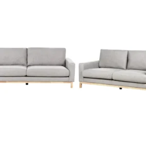 Rodízio para Móvel Fabric Living Room Set Grey SIGGARD