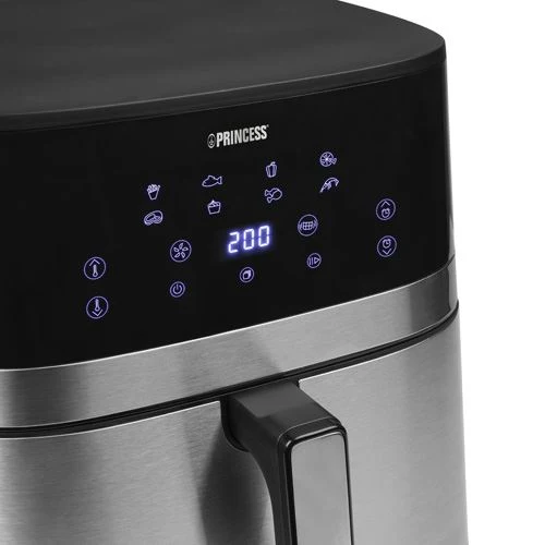 Fritadeira Sem Óleo AirFryer Princess 182474.01 DualHeat 7 L - Preto mate para Modelos 2020+