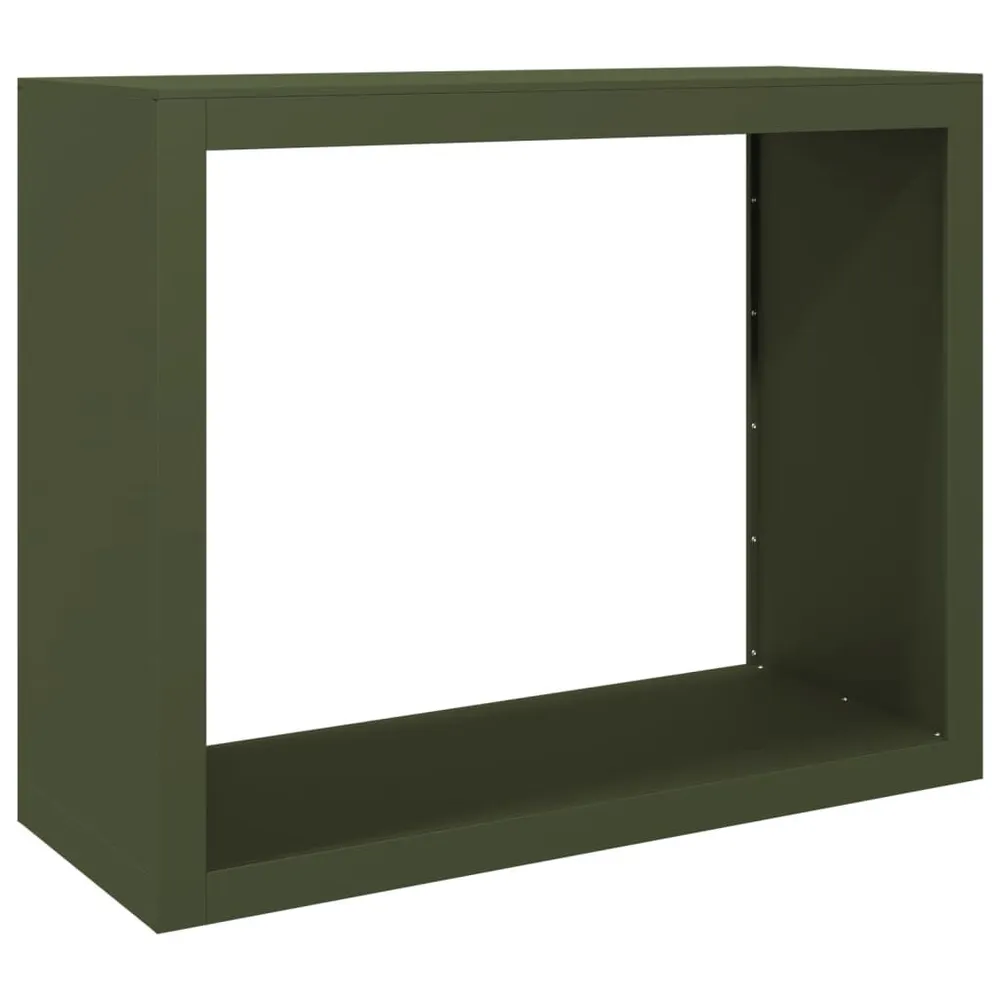 Suporte para lenha 100x40x80 cm ço verde