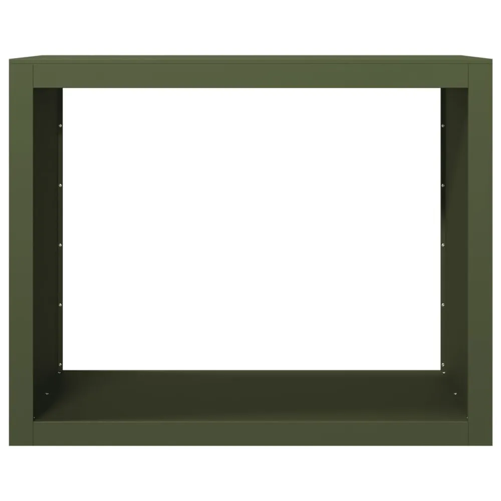 Suporte para lenha 100x40x80 cm ço verde