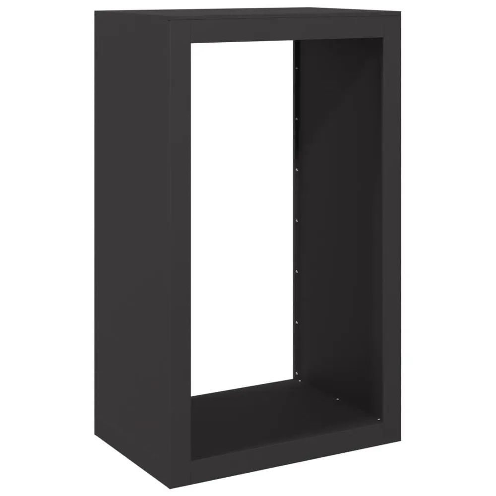 Suporte para lenha 60x40x100 cm ço preto