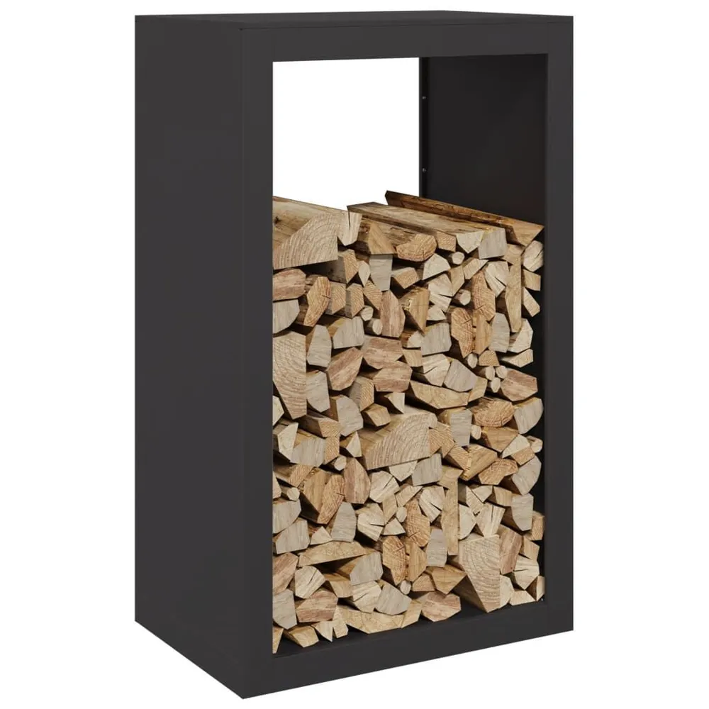 Suporte para lenha 60x40x100 cm ço preto