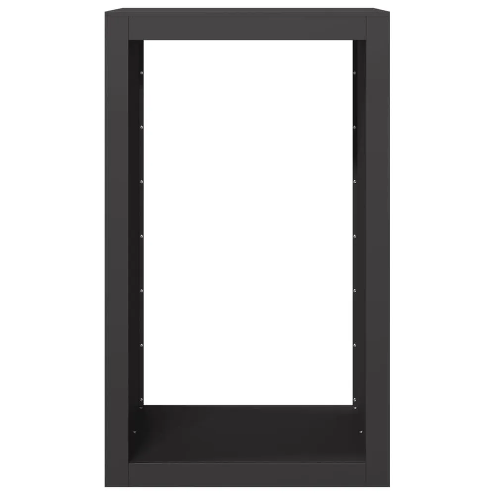 Suporte para lenha 60x40x100 cm ço preto