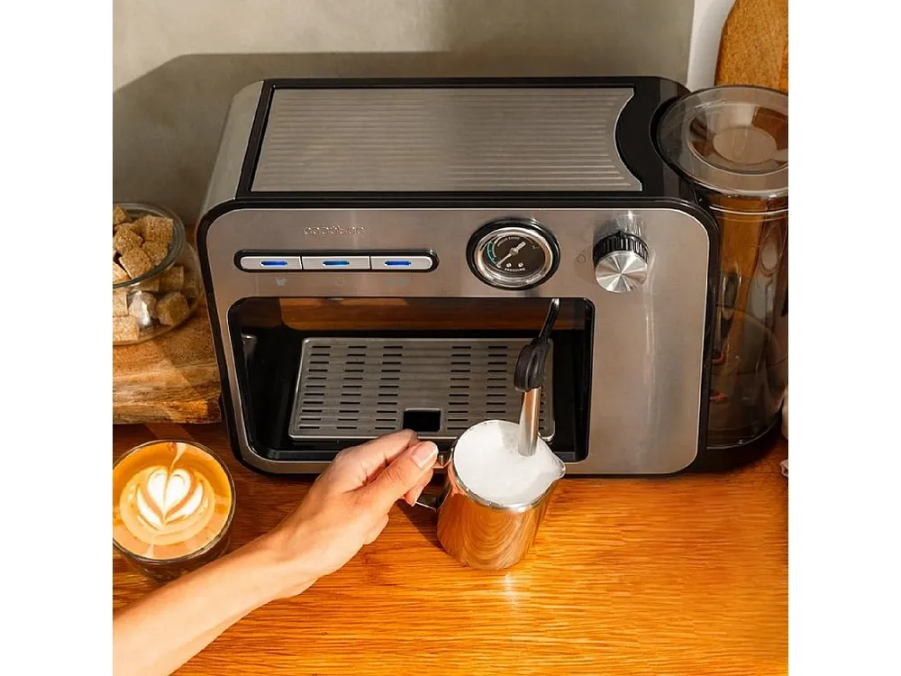 Cecotec Máquina de café expresso com 20 bares, thermoblock, manómetro e vaporizador.