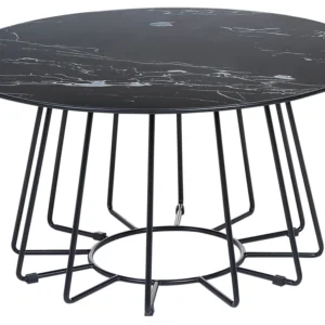 Coffee Table Marble Effect Negro BERNIE