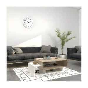 Mesa de Café Elisa, Branco, Sonoma, 100x60x35 cm, EPIKASA