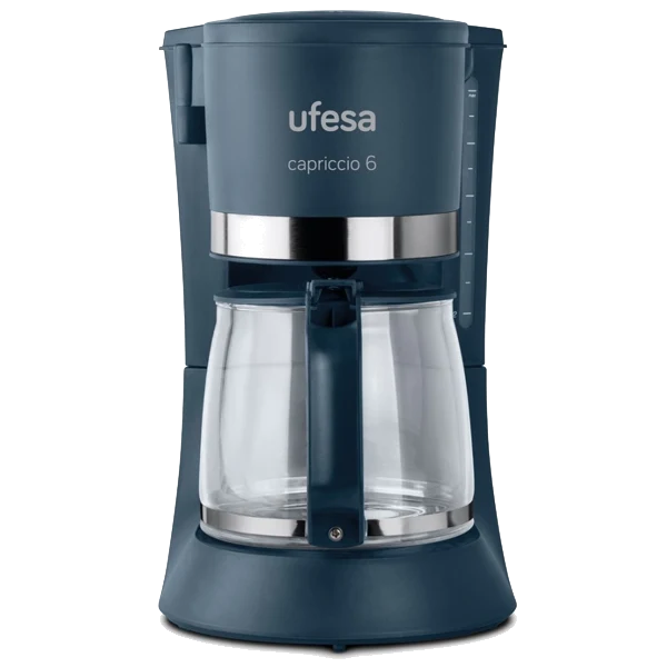 Máquina Café Filtro Ufesa CG7114 | 6 chávenas, 600W, Filtro Permanente, Válvula Anti-gota