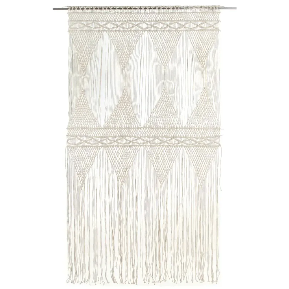 Cortina em macramé 140x240 cm algodão